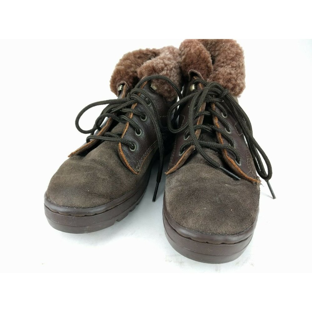 UGG Australia Brown Suede Sheep Skin Ankle Boots 6 - Picture 4 of 11
